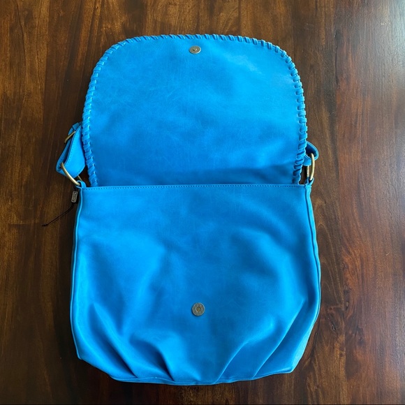 Hayden Harnett Teal Blue Sienna Shoulder Bag - Picture 6 of 9